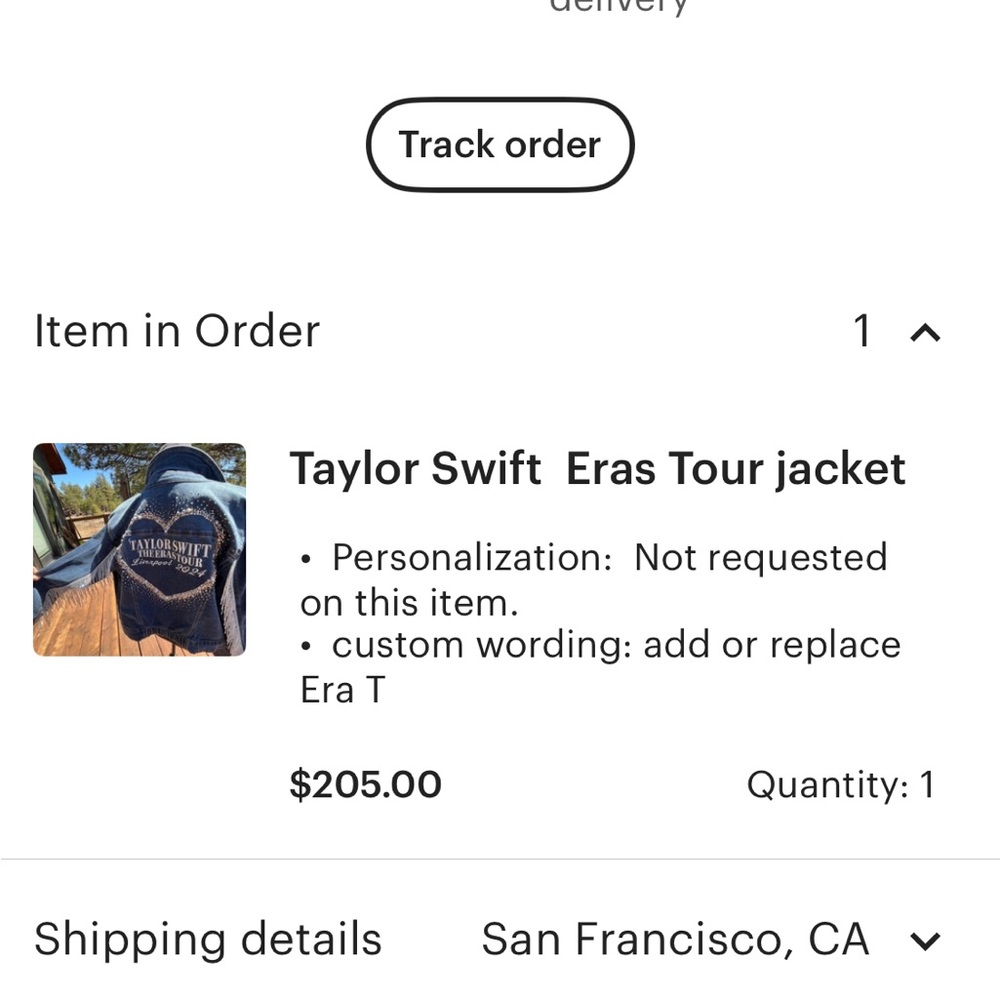 Custom Eras Tour jacket - Picture 3 of 5